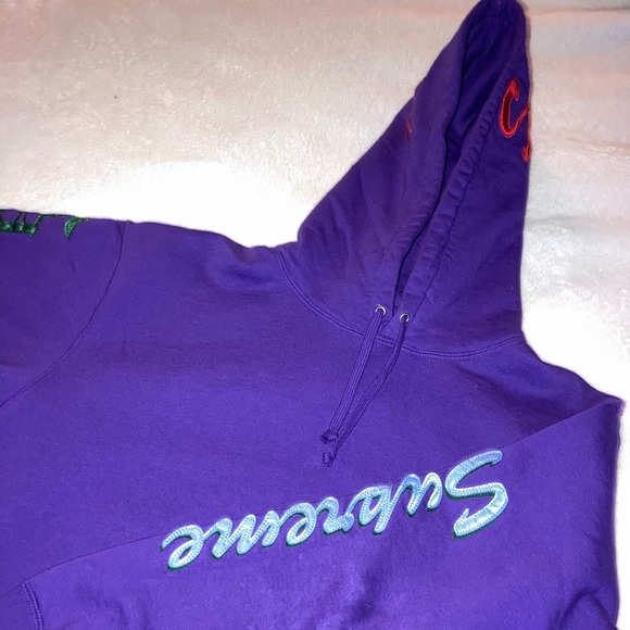 Dead Stock Supreme Multi Logo Hooded Sweatshirt - Picture 4 of 4